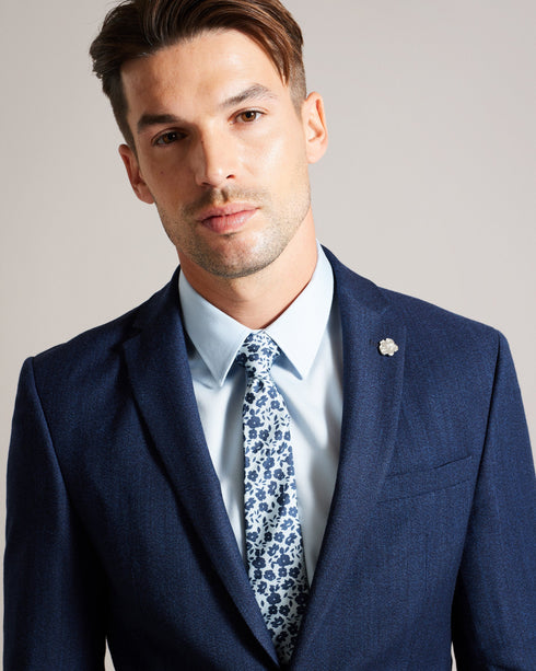 TOMMASO-Ties-Elevate your style with our TOMMASO tie to bring a a touch of whimsy to your wardrobe. Crafted from premium silk, this tie features a captivating floral pattern that embraces the beauty of nature. Silk tie Ditsy floral print Lined- Ted Baker Romania